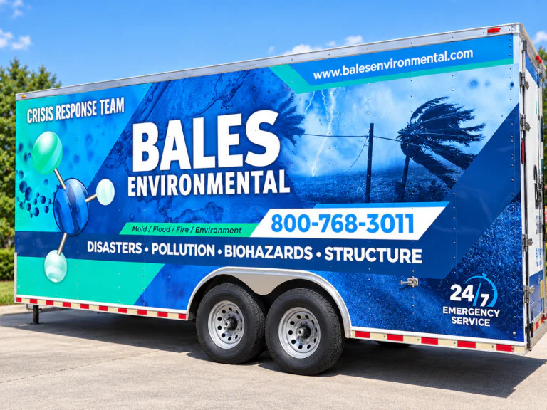 Bales Environmental emergency response trailer wrap