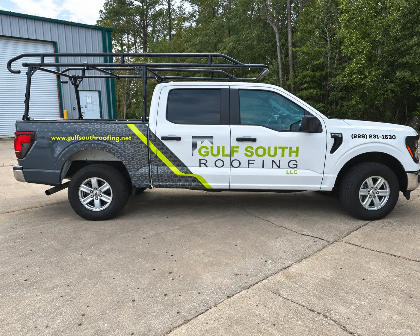 Gulf South Roofing truck wrap