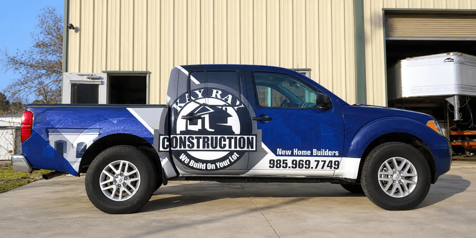 Kay Ray Construction Nissan Frontier wrap