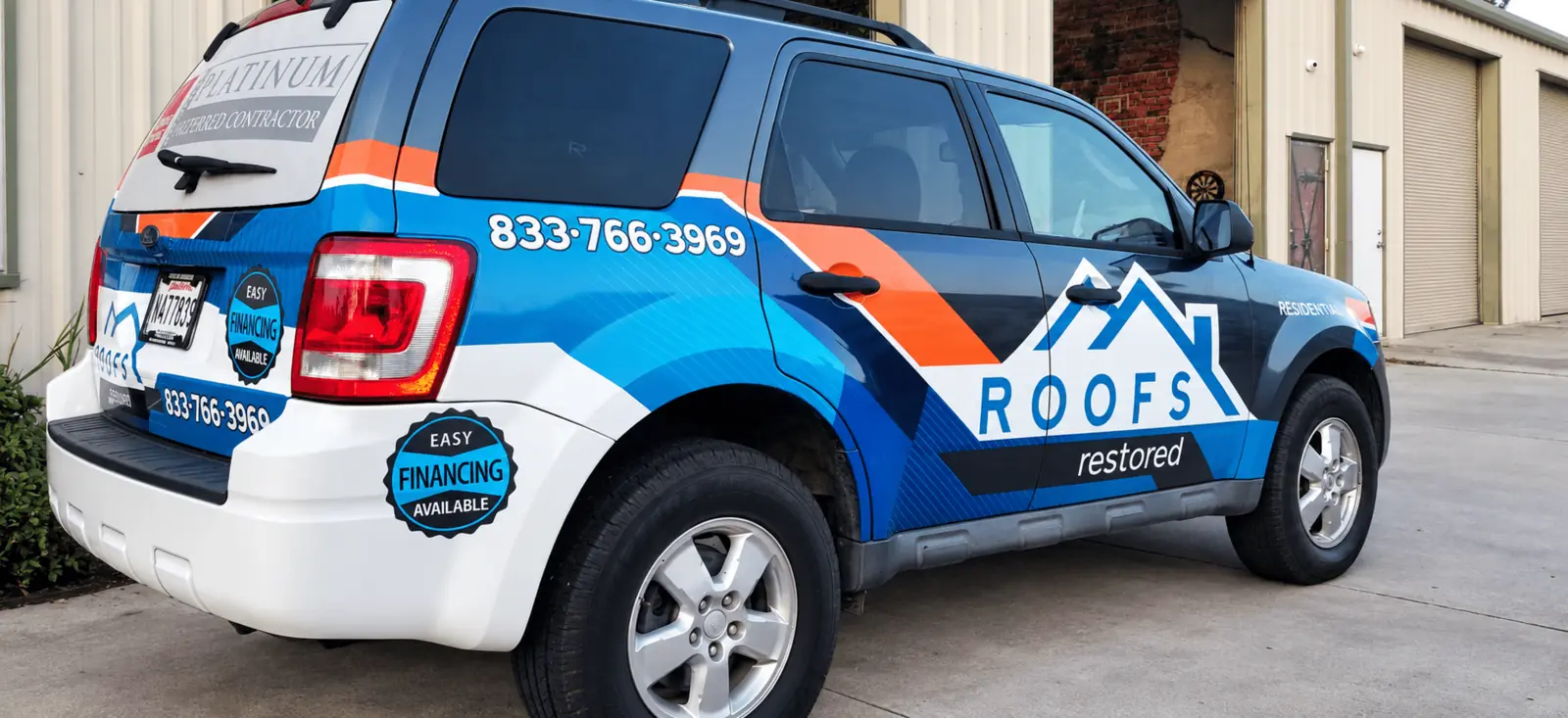 Roofs Restored SUV wrap