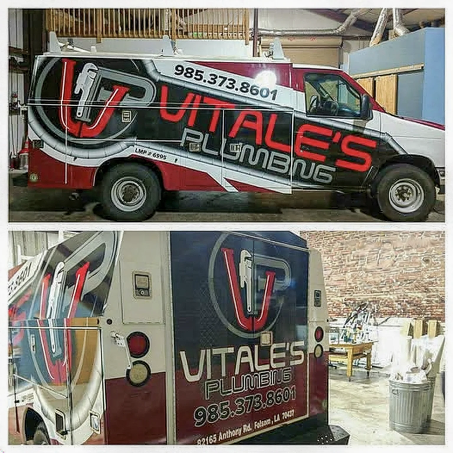 Utallie’s Plumbing commercial service van wrap