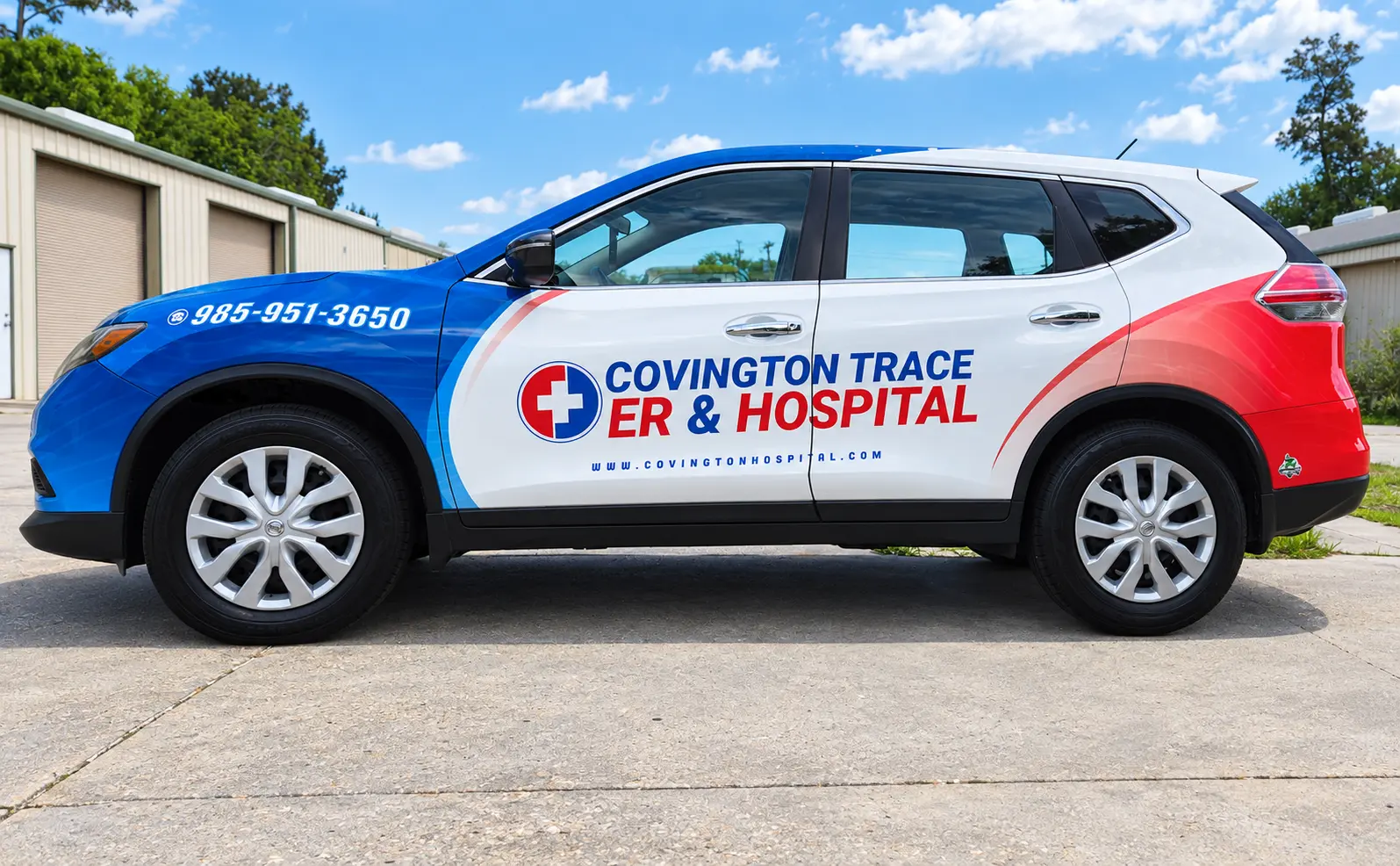 Covington Trace ER and Hospital vehicle wrap