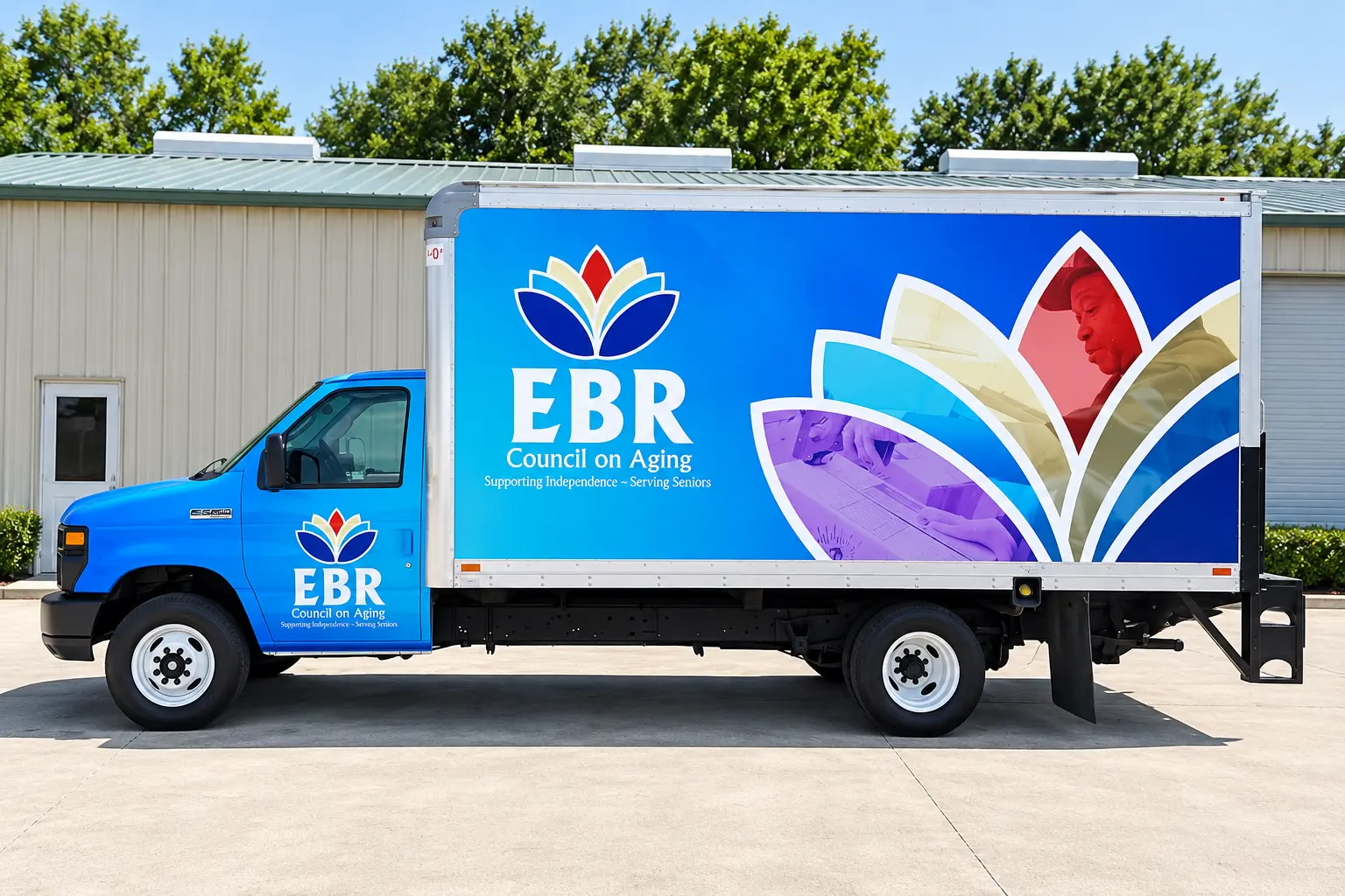 GoStat parish transportation bus wrap