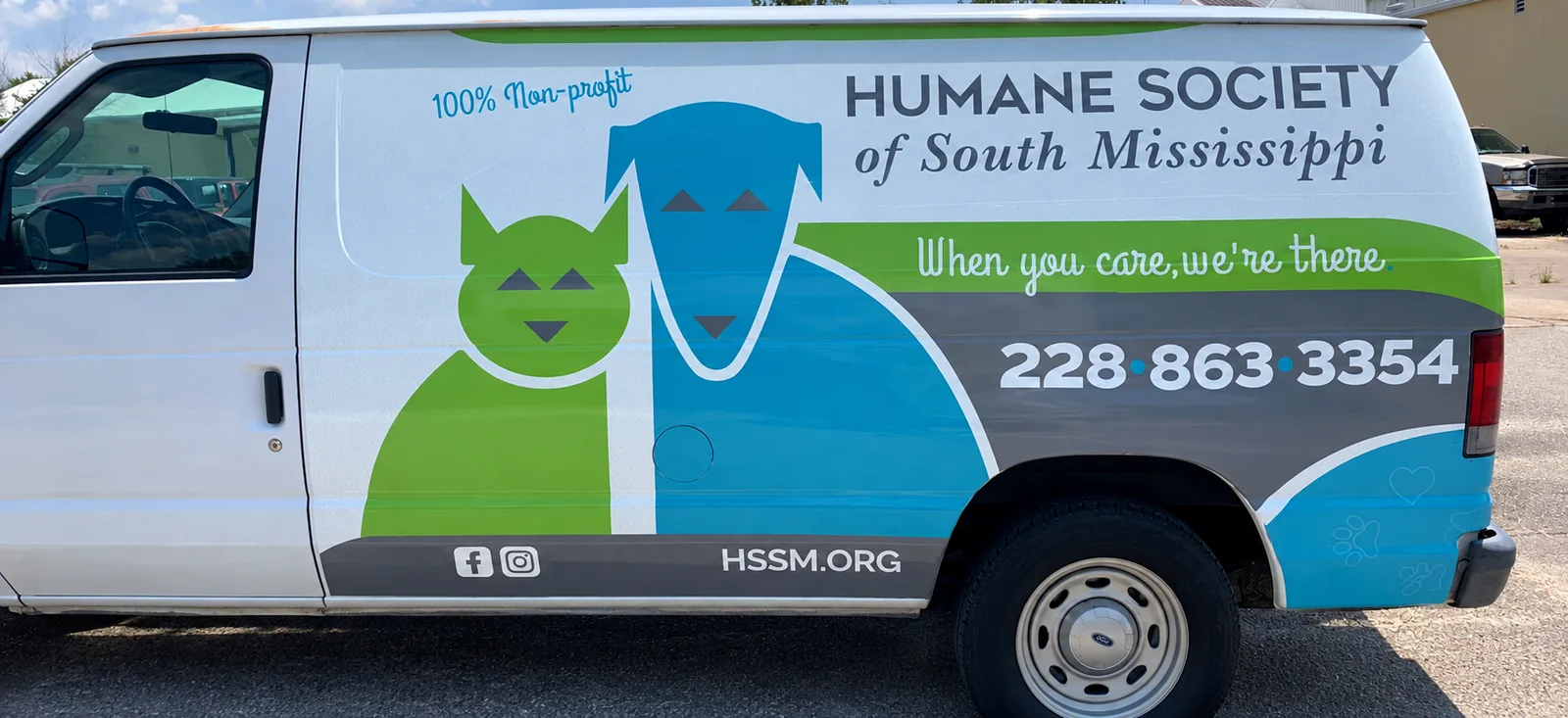 Humane Society of South Mississippi van wrap