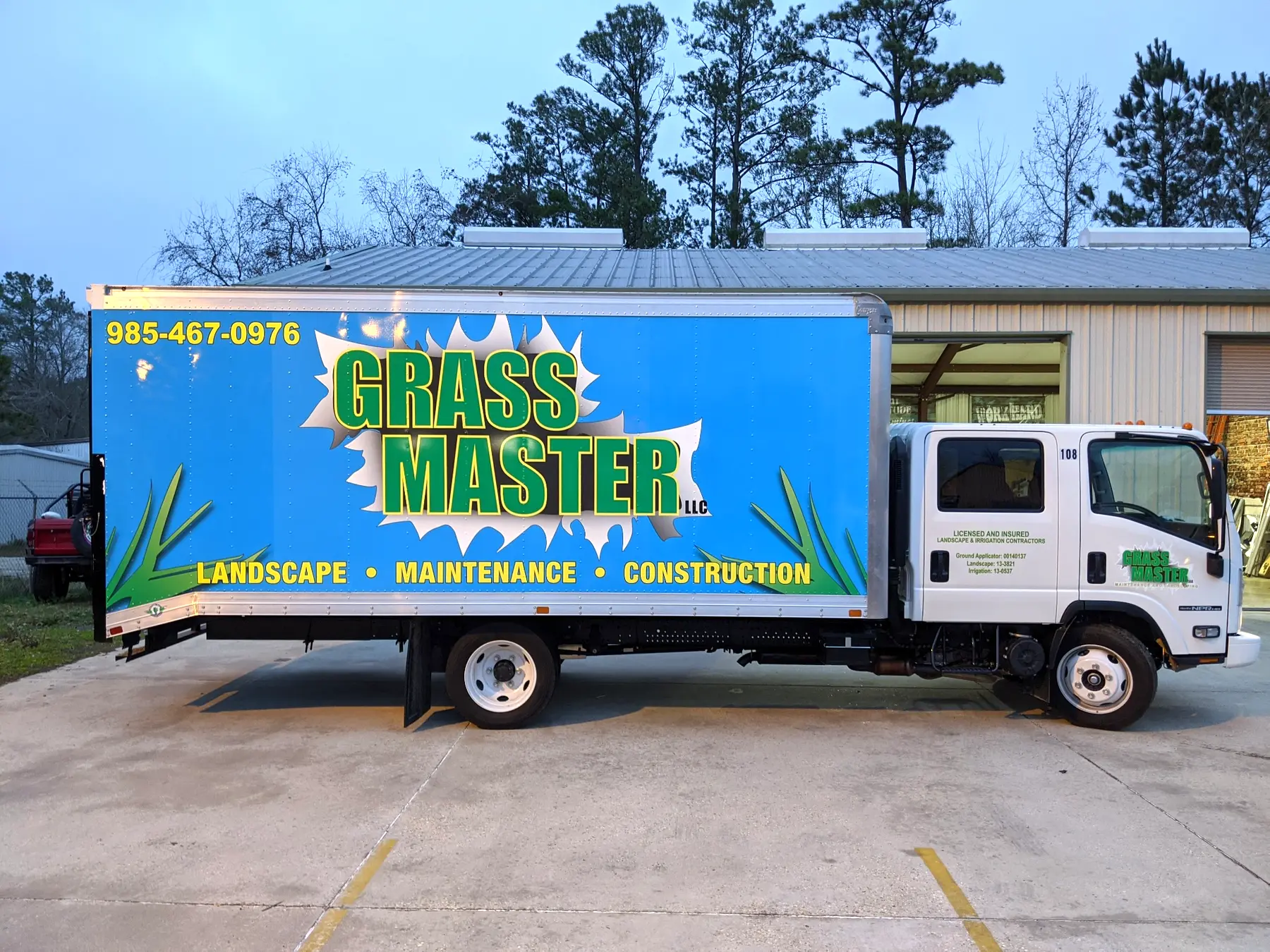 grass master box truck wrap