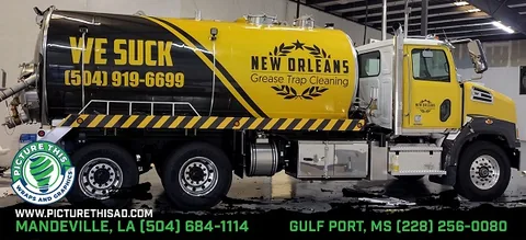 Grease Trap Cleaning Truck in New Orleans.