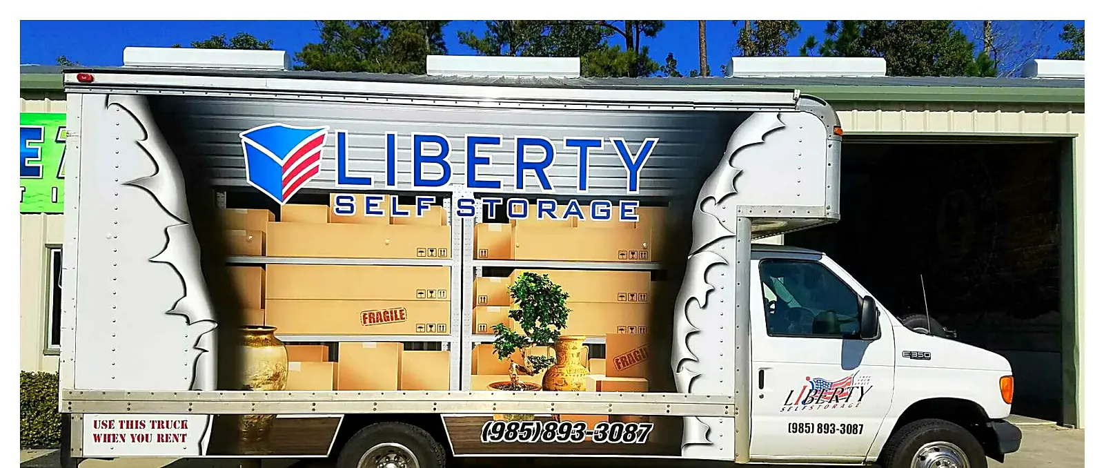 Liberty Self Storage box truck wrap
