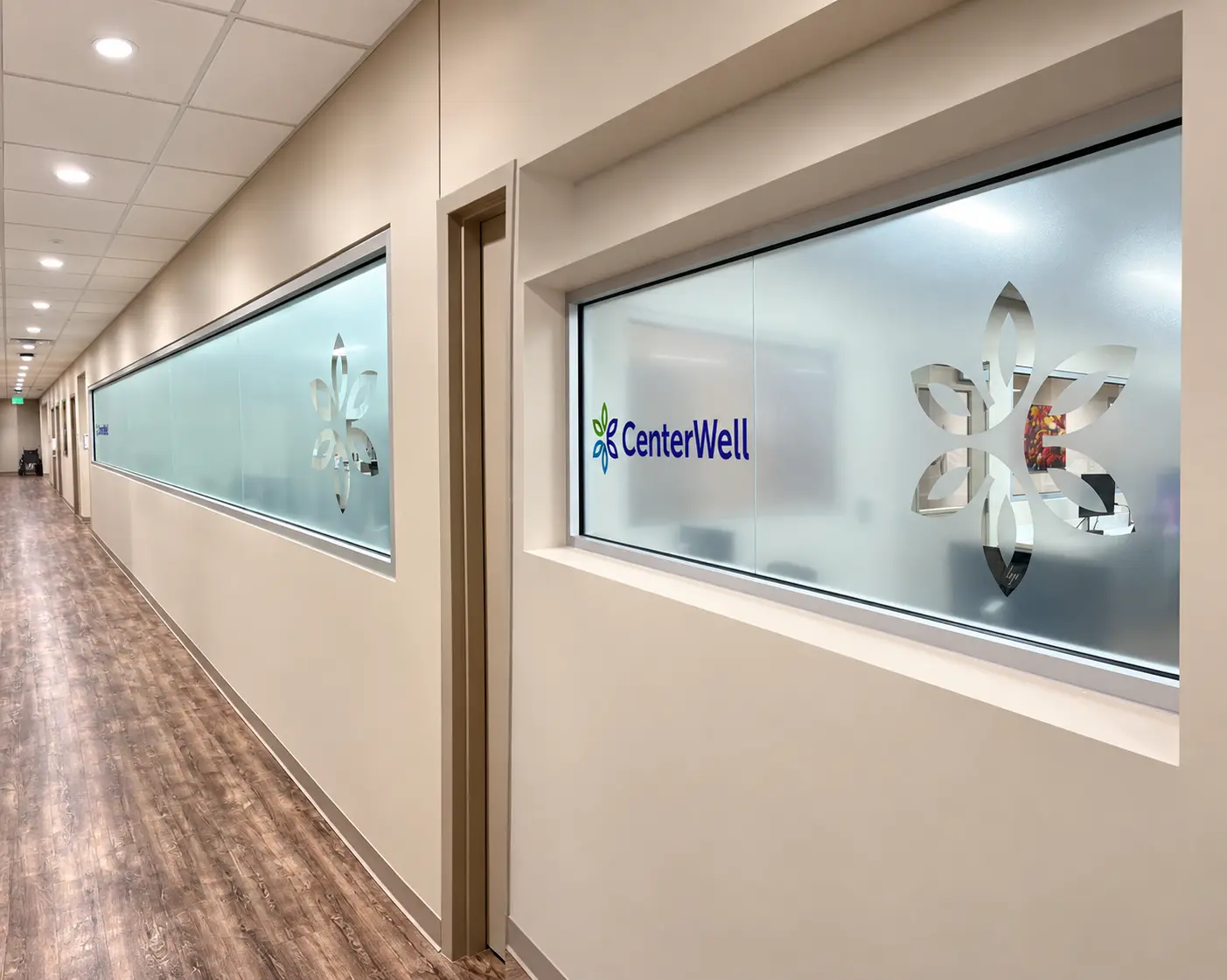 Medical office privacy window film