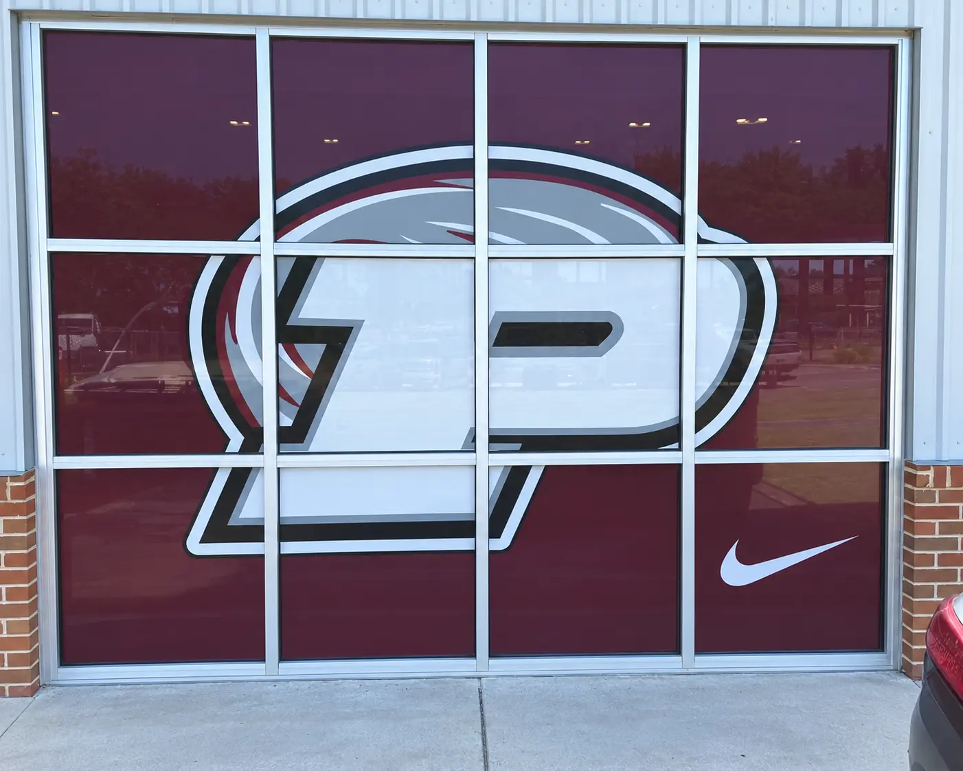 Picayune school exterior window graphics