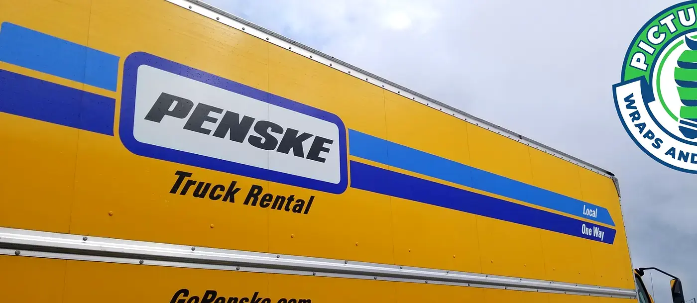 Penske moving truck rental graphics