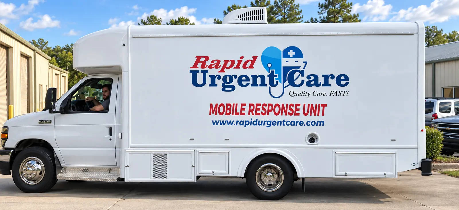 Rapid Urgent Care mobile response unit graphics
