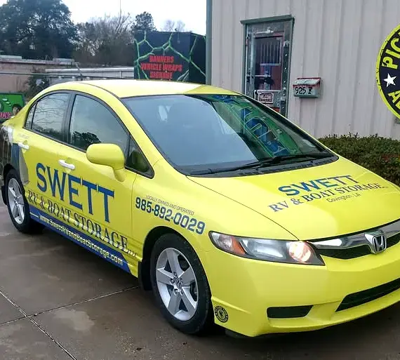 Swett Self Storage car wrap