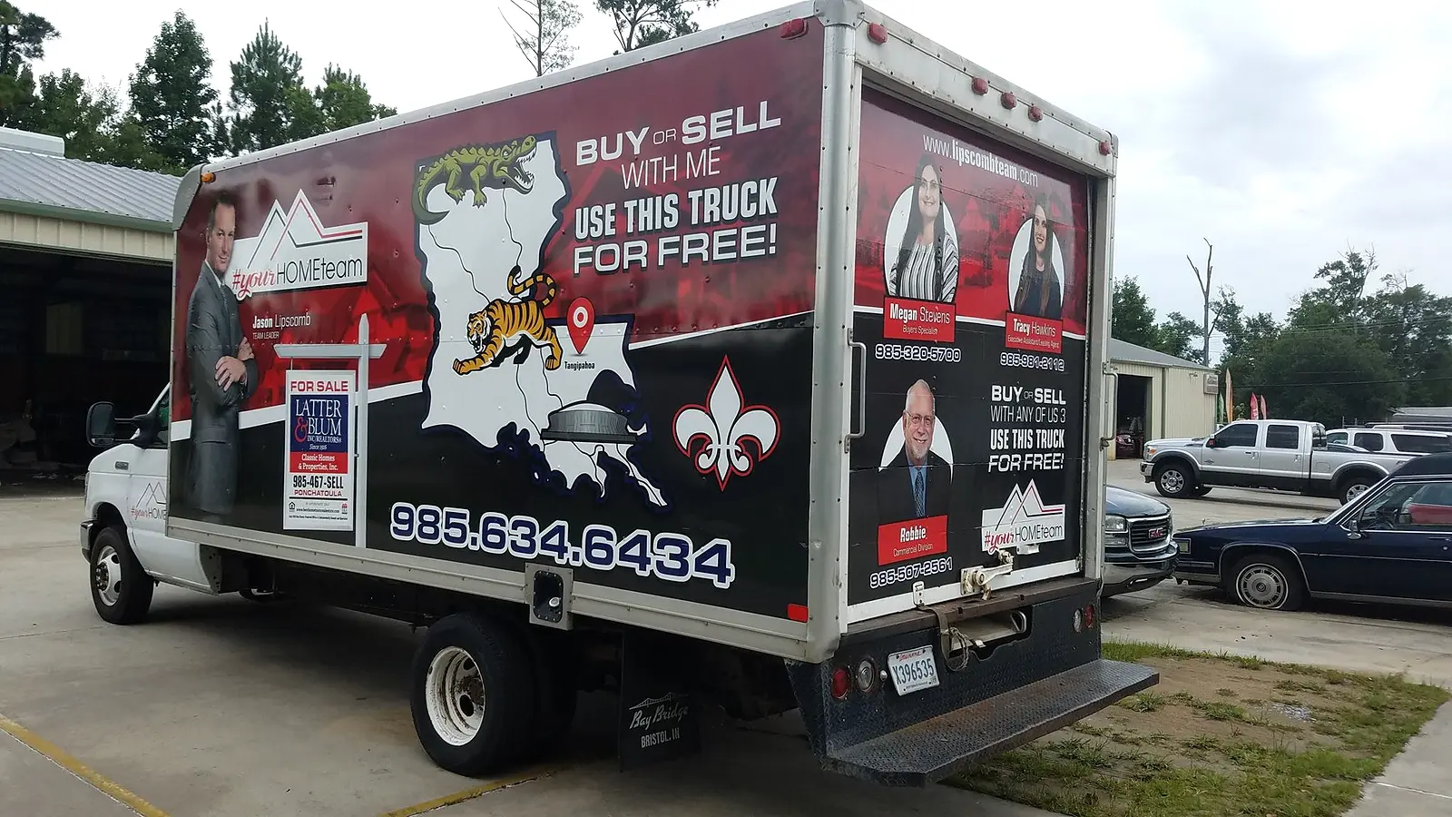 Your Home Team moving box truck wrap