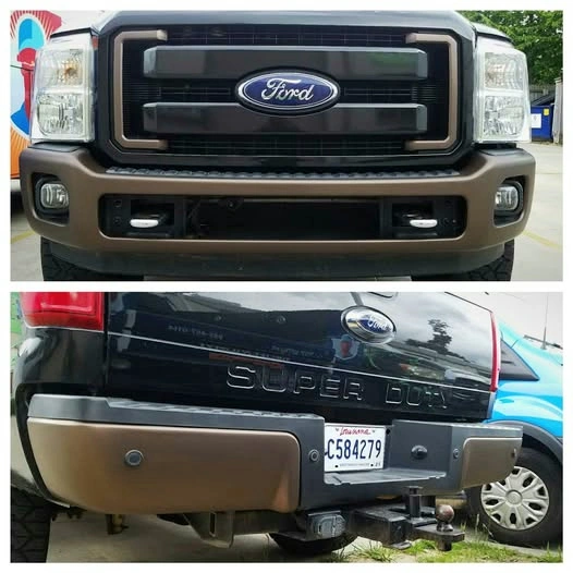 Chrome delete bumper and grille accents by Picture This Wraps and Graphics
