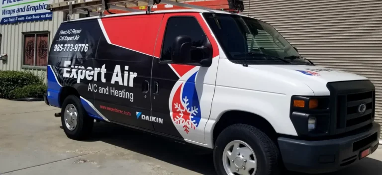 Expert Air wrapped HVAC service van