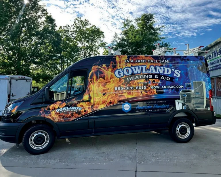 Gowlands Air Conditioning custom Nissan NV van wrap