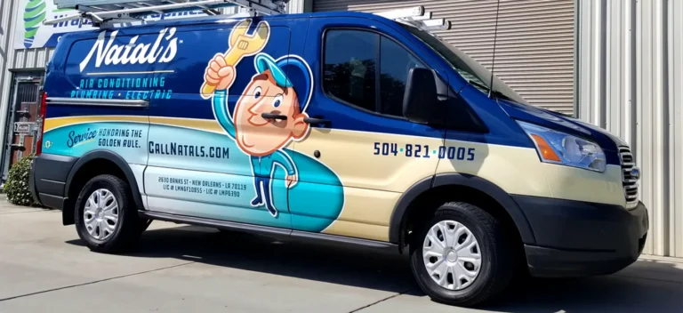 Natal's Air Conditioning custom commercial van wrap