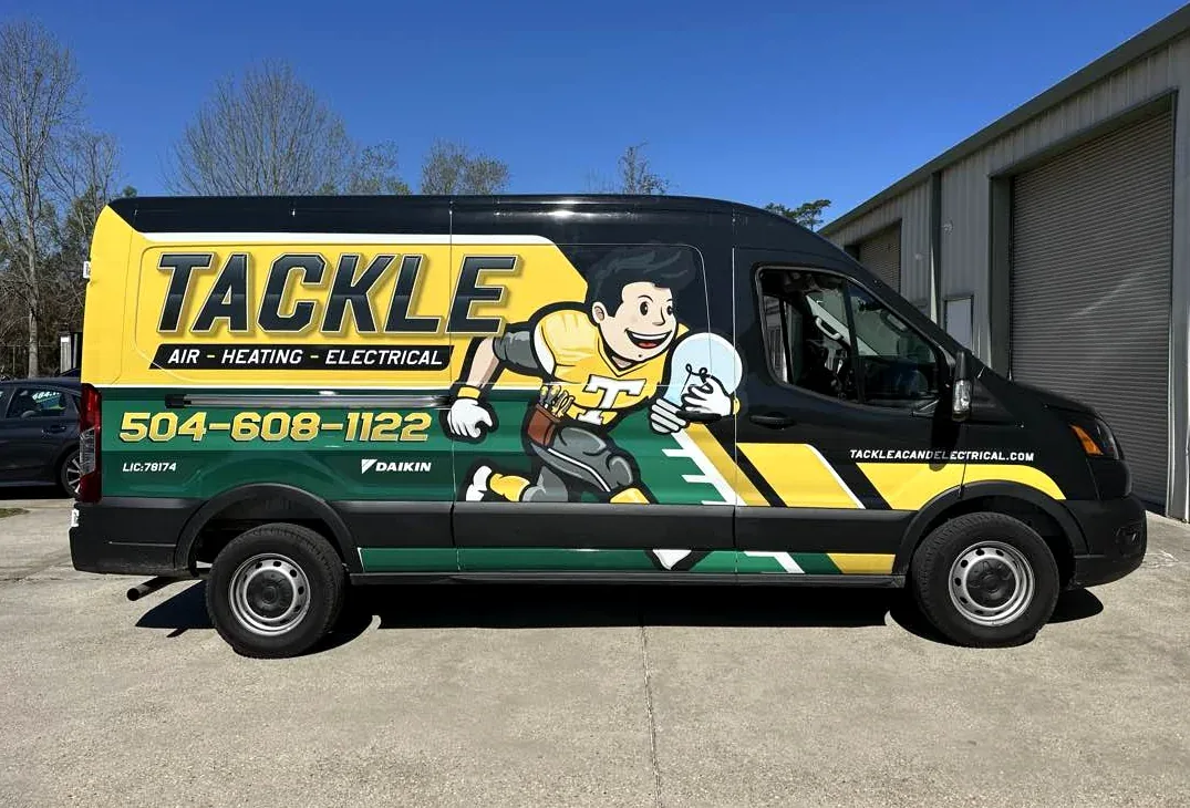 Tackle Air Heating Electrical commercial HVAC van